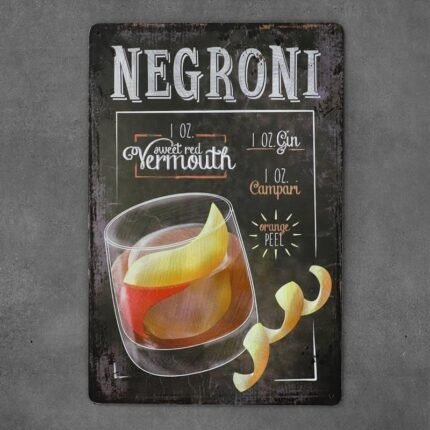 Dekoratīvais metāla panelis LINE NEGRONI