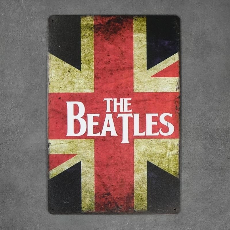 Decorative metal plaque-THE-BEATLES-UK