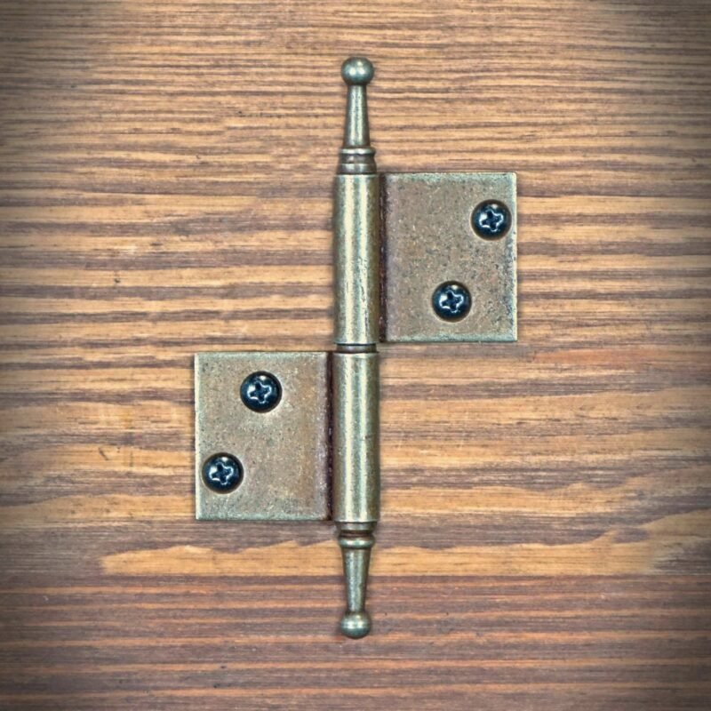 Furniture hinge RUSTIC, overlay right, brown