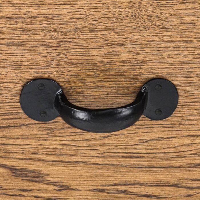 Furniture handle ROUNDED FORGED 100mm black