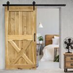 Ąžuolinės stumdomos durys BARN natūrali alyva