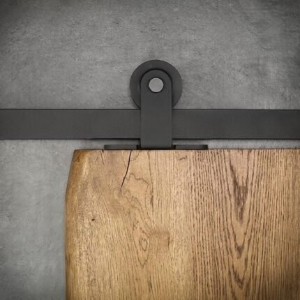 Stumdomų durų sistema ROKA ON A HANGER BLACK