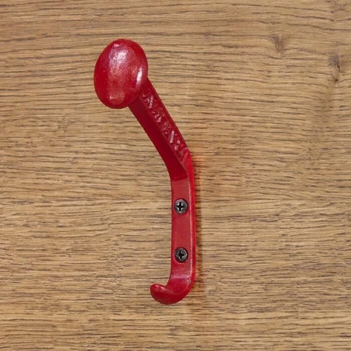 Clothes hooks SMALL RAILWAY red