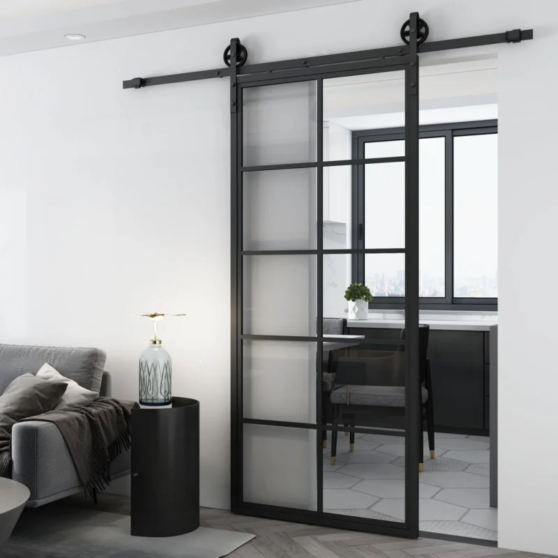 Stiklinės stumdomosios durys TIVOLI 90x210 skaidrus