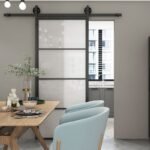Stiklinės stumdomos durys VOBI 90x210 matinis